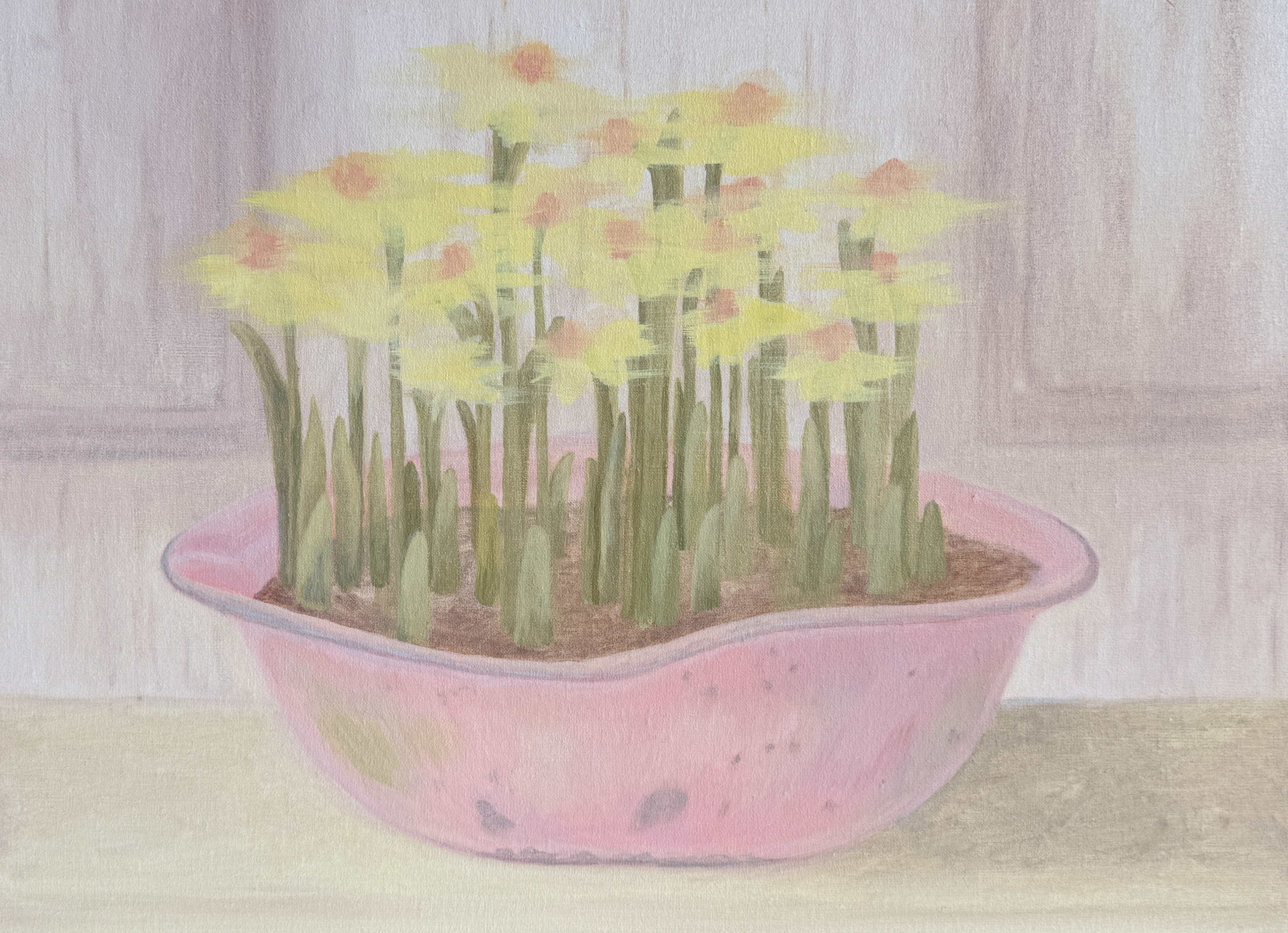 семнадцать, масло, холст, 30 × 40 см